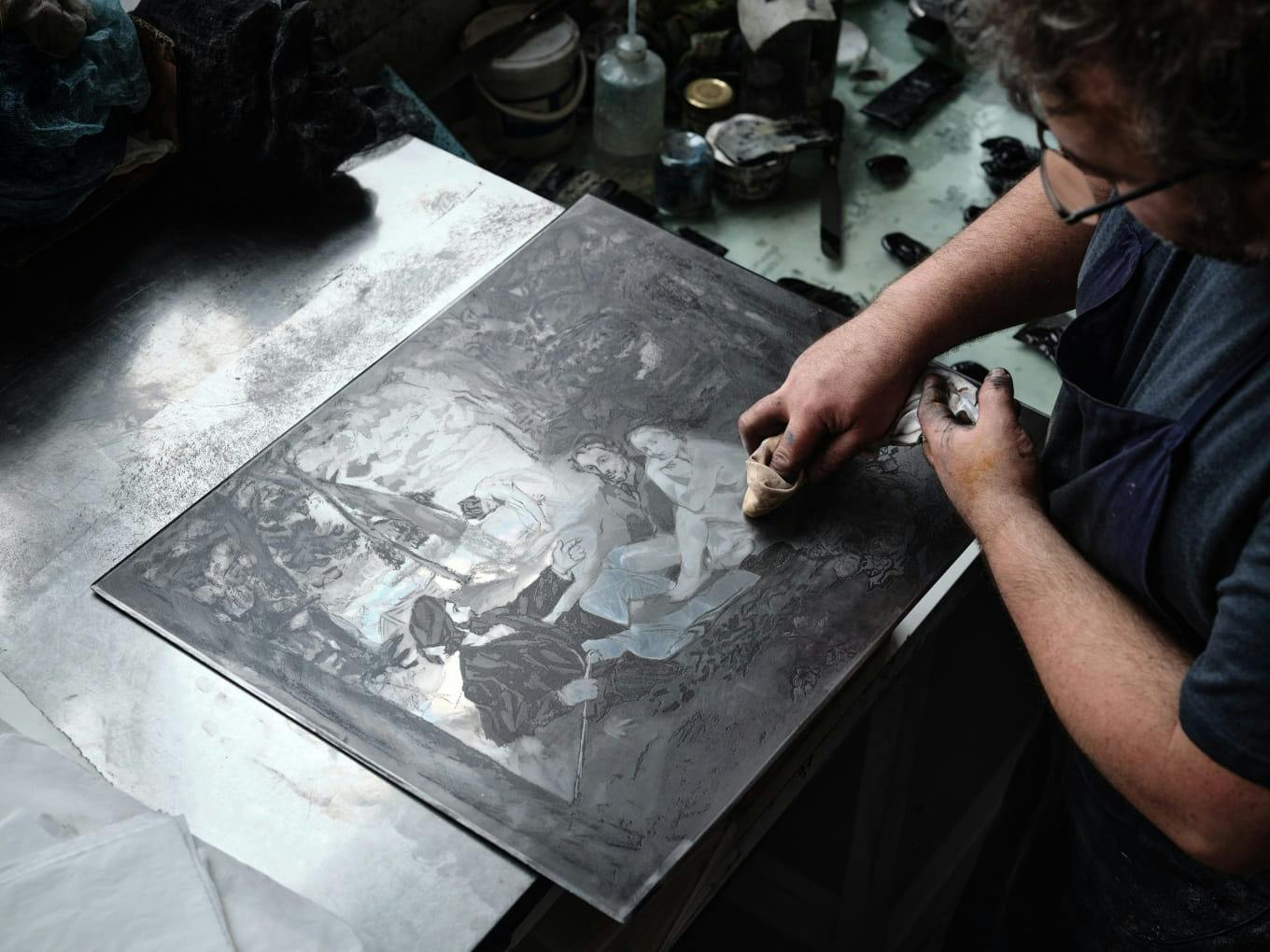 Un atelier de Chalcographie au Grand Palais à l'occasion des Journées Européennes des Métiers d'Art en 2024