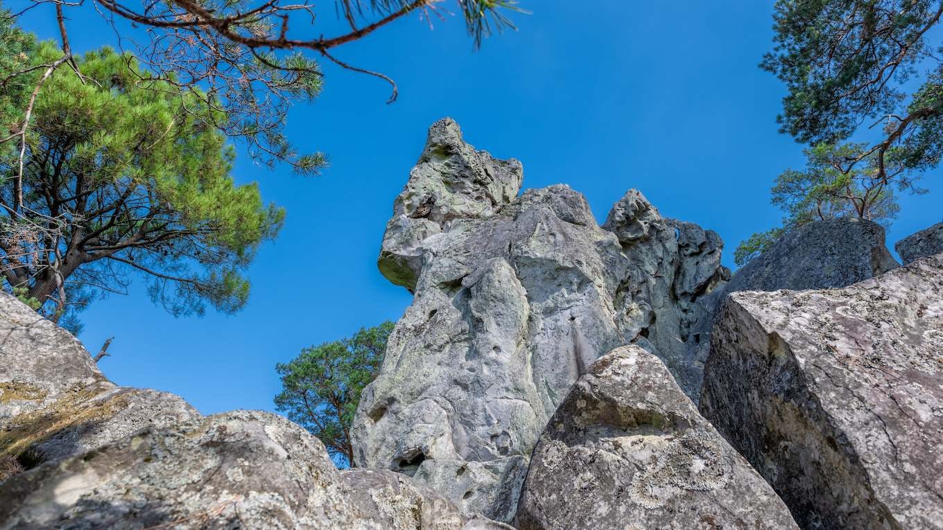Felsen der Dame Jouane im Nationalwald der Komturei