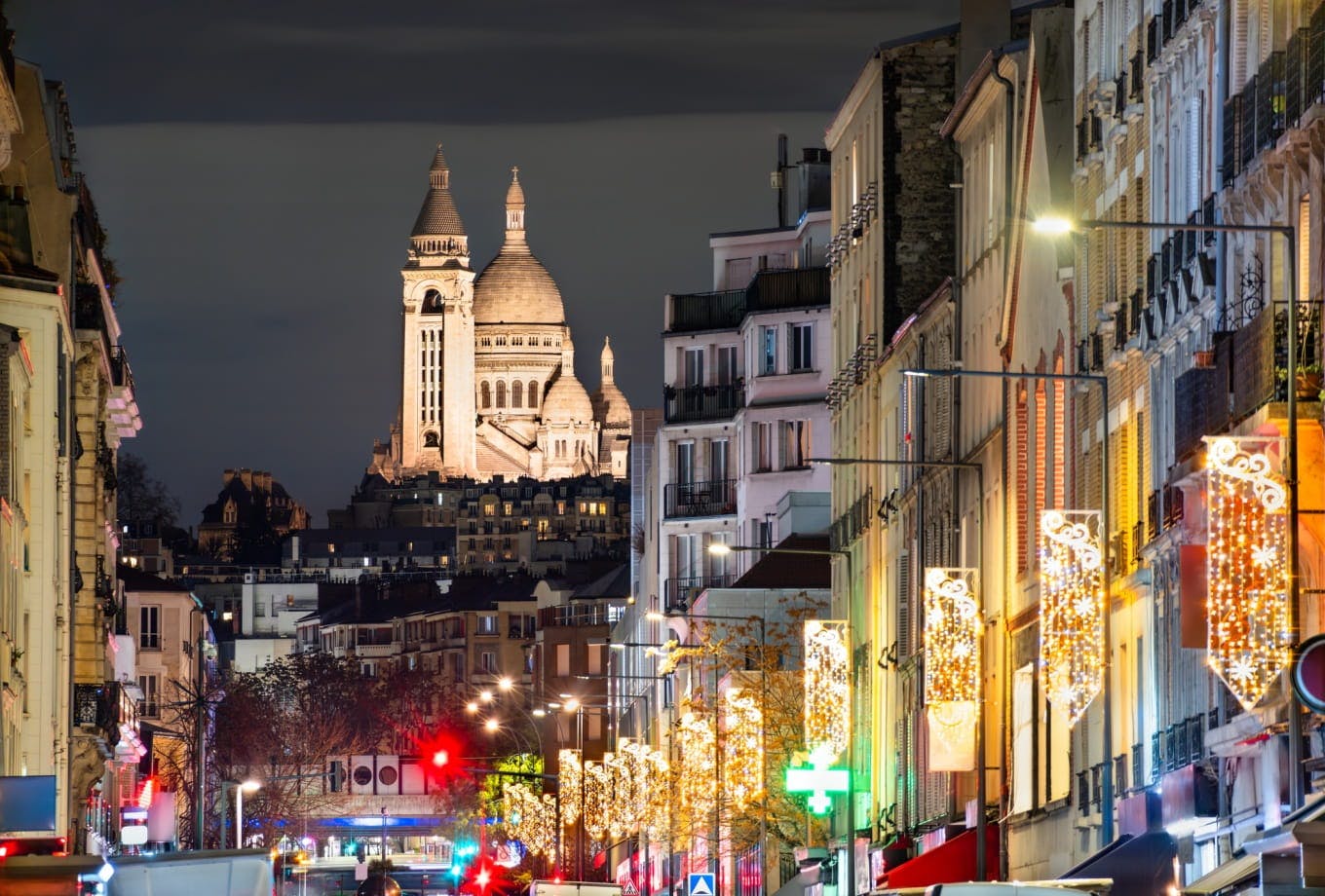Le Sacré Cœur vu depuis Saint-Ouen-sur-Seine