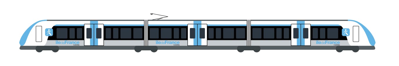 Ilustração do trem "Francilien"