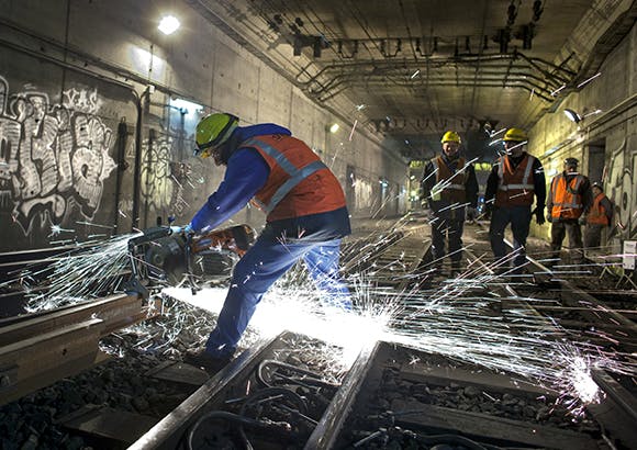 Travaux d'agrandissement des transports