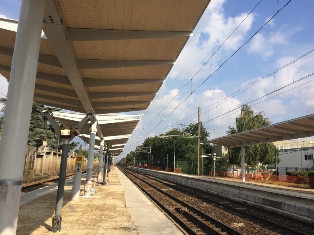 Perspective sur l'avancement des travaux en gare d’Aubergenville-Elisabethville