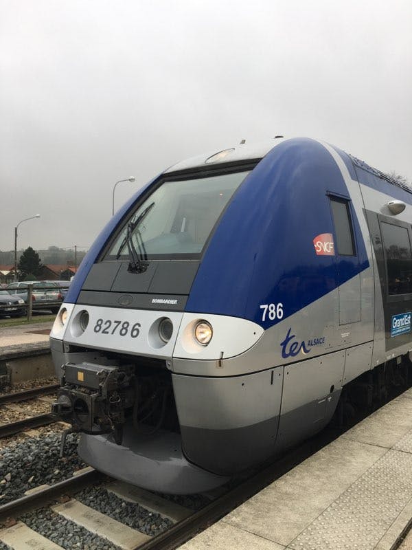Nouveau train AGC à bord sur l'axe Paris pour la ligne P