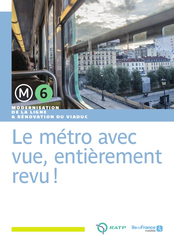 Infographie : la modernisation de la ligne 6 et la rénovation du viaduc. 