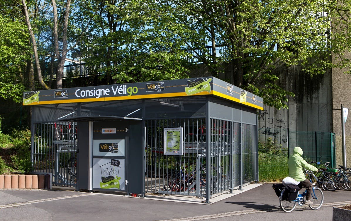 Espace Véligo sécurisé pour les voyageurs