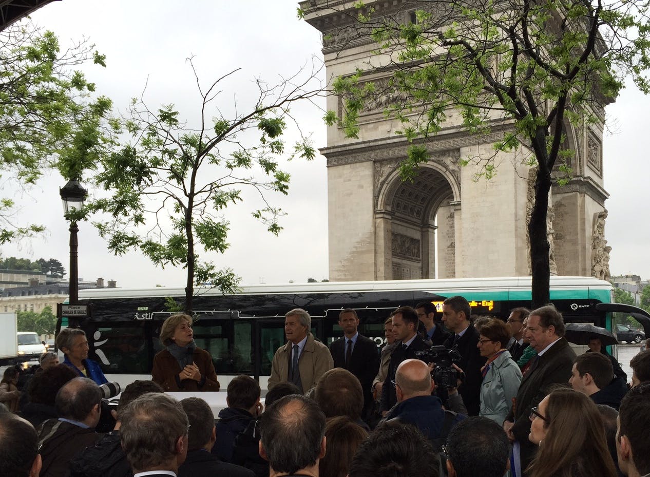 Evénement de lancement du bus 100% électrique sur la ligne 341